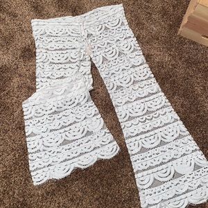 PILYQ PANT COVER UP IN WHITE/M-L